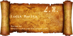Ludik Marita névjegykártya